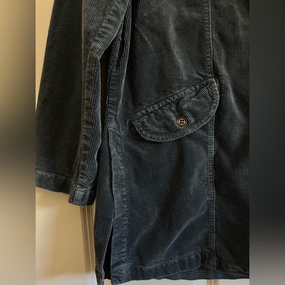 Anthropologie Pilcro Oversized Corduroy Blazer Jacket Coat Shacket Blue - Picture 10 of 16